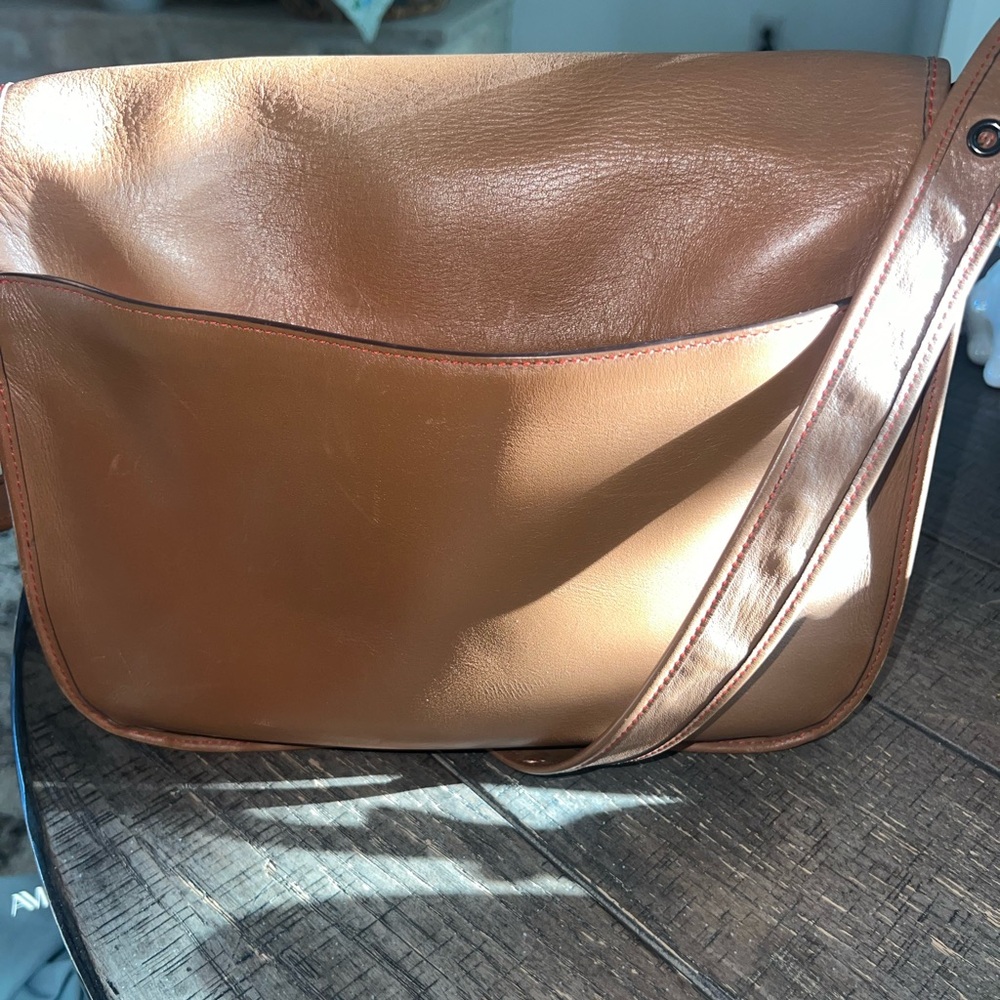 Coach Limited Edition Glovetanned Leather Crossbody Saddle Bag l, excellent!! - Picture 9 of 13